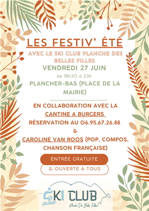 Festiv'été à Plancher-Bas - Soirée burgers