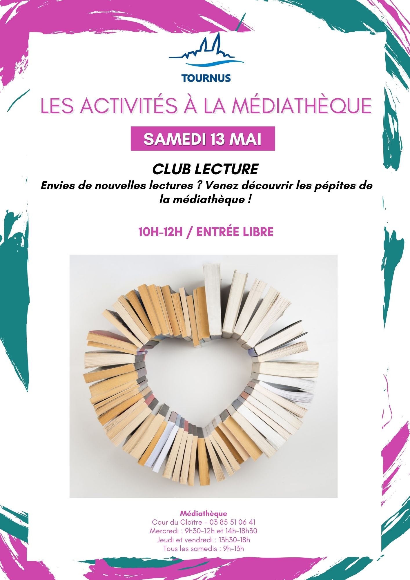 Activités mai/juin/juillet médiathèque - 2