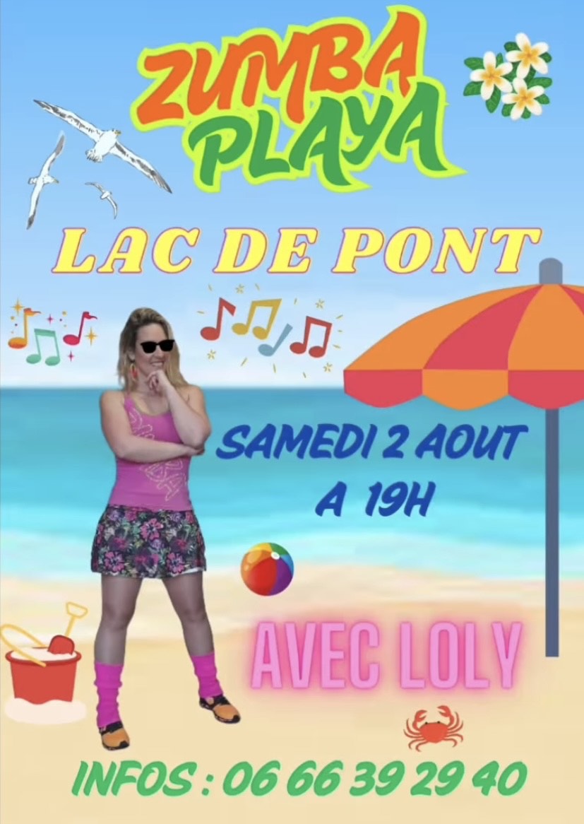 2 août 25 lac pont zumba playa