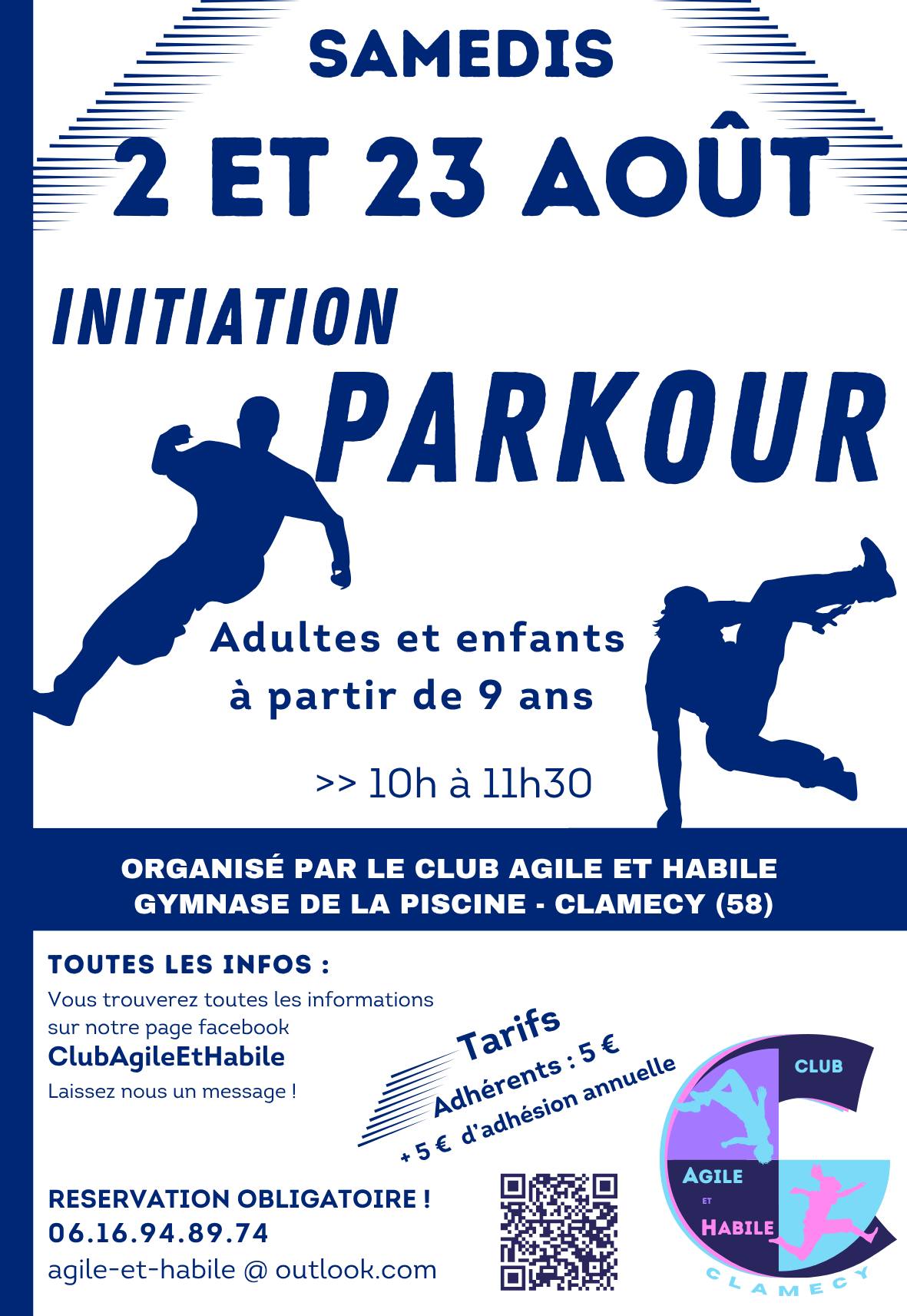 2 et 23 août 2025 - Initiation parkour - Clamecy