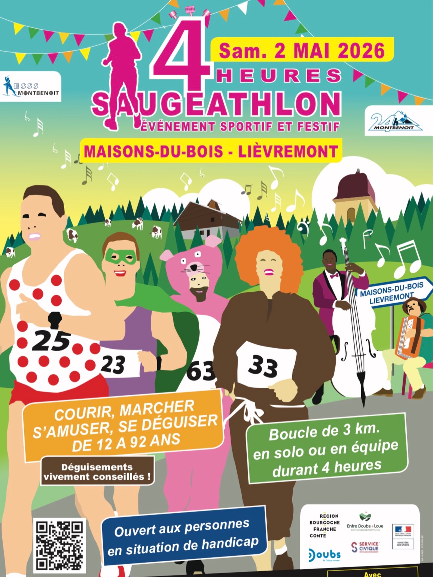 Saugeathlon 2026 - Les épreuves sportives