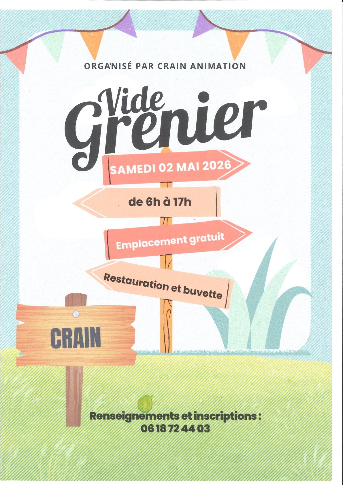 Vide-grenier à Crain — Marchés & Foires à Yonne