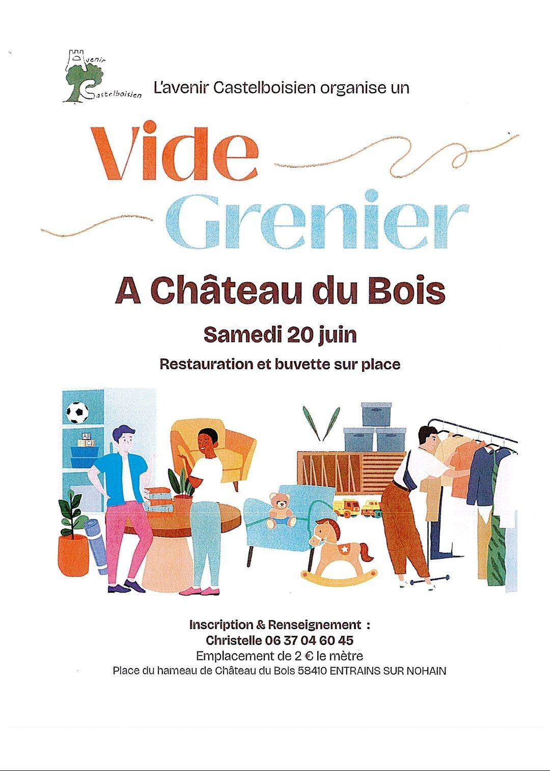 Vide-grenier à Château du Bois — visuel événement