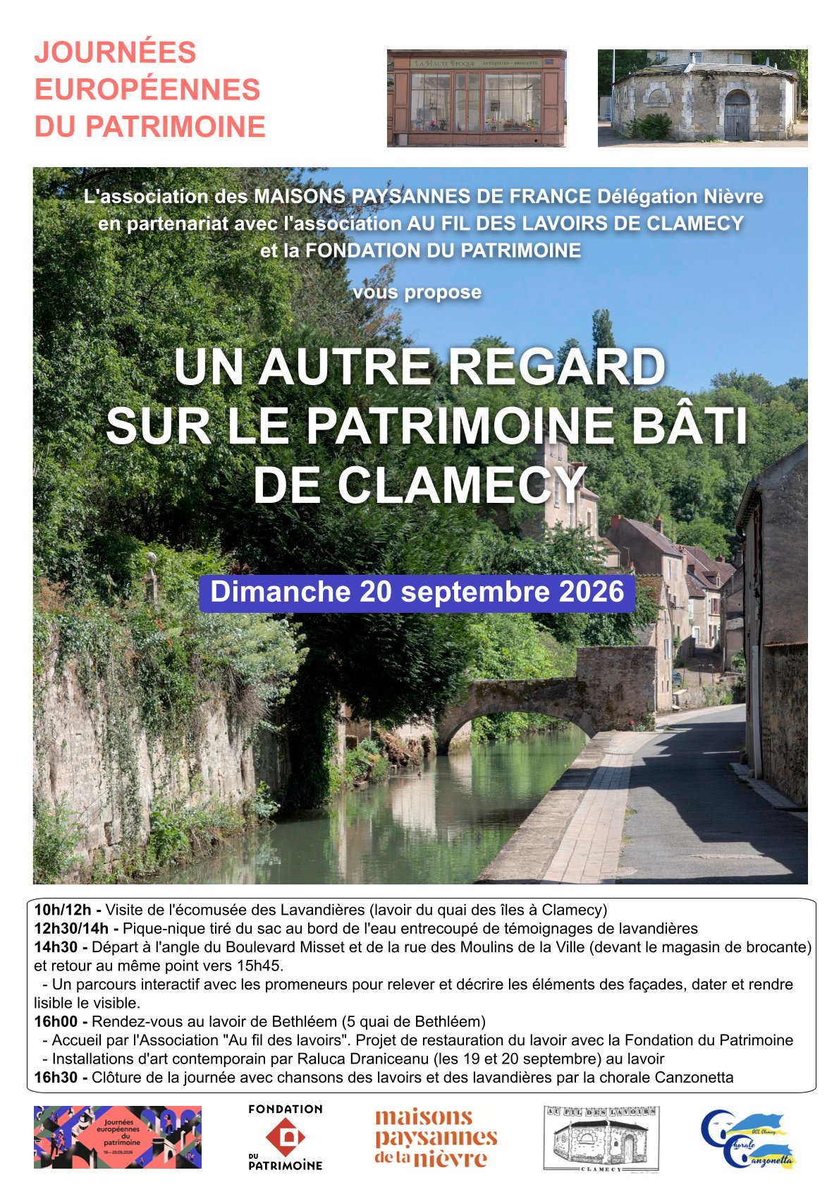 Journées Européennes du Patrimoine - Un autre regard sur le patrimoine bâti de Clamecy