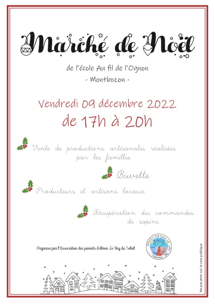 Marché de Noël à Montbozon