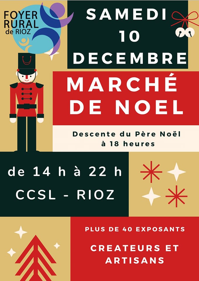 Marché de Noël au CCSL de Rioz