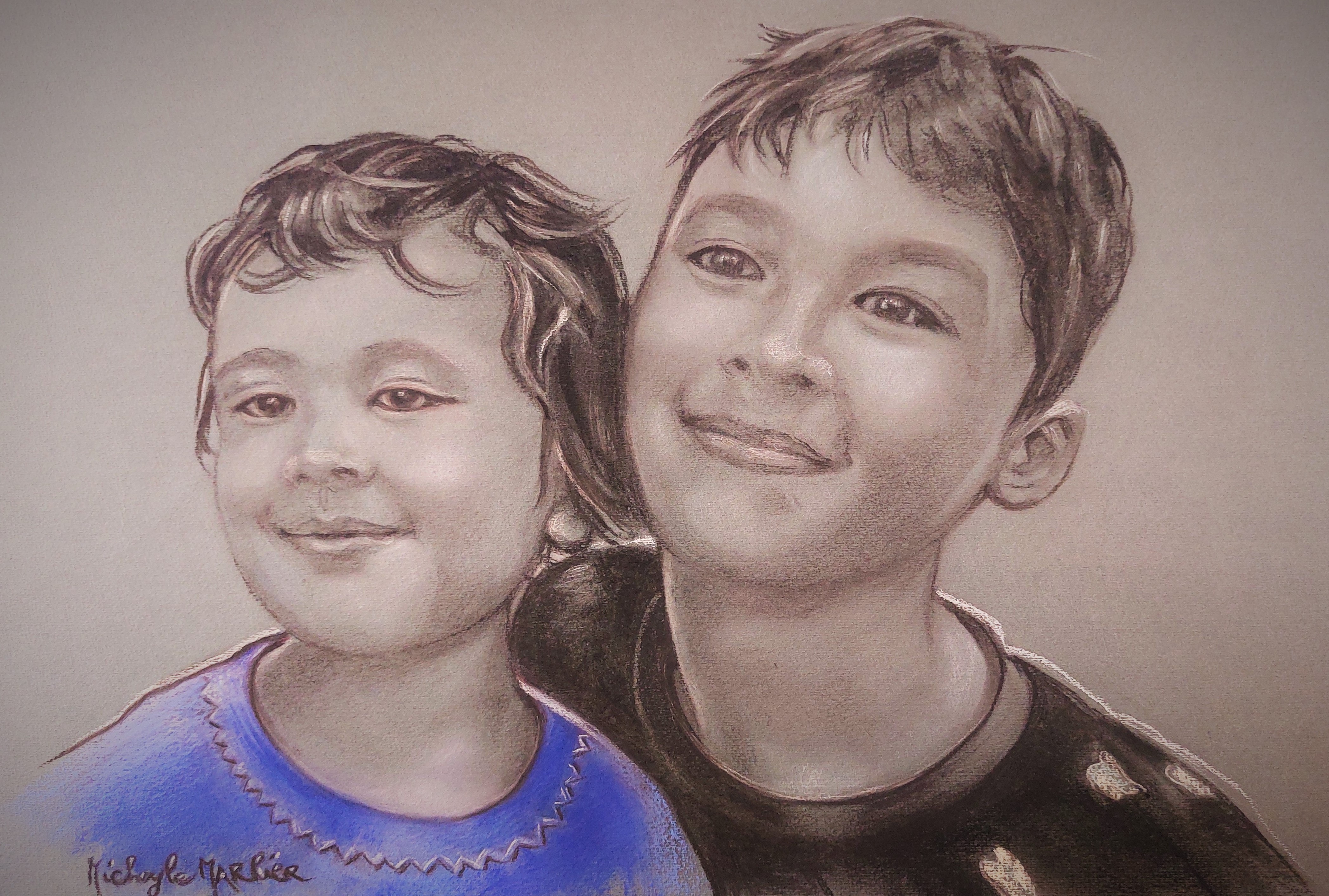 portrait d'enfants, atelier spire création, autun