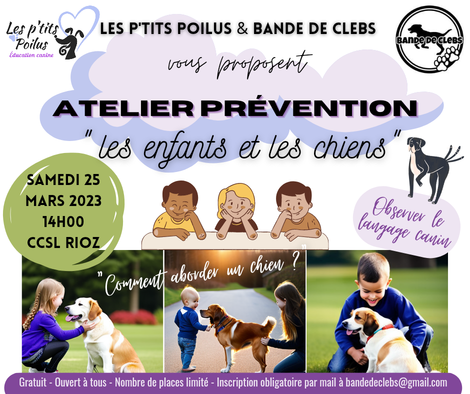 Atelier prévention "les enfants et les chiens"
