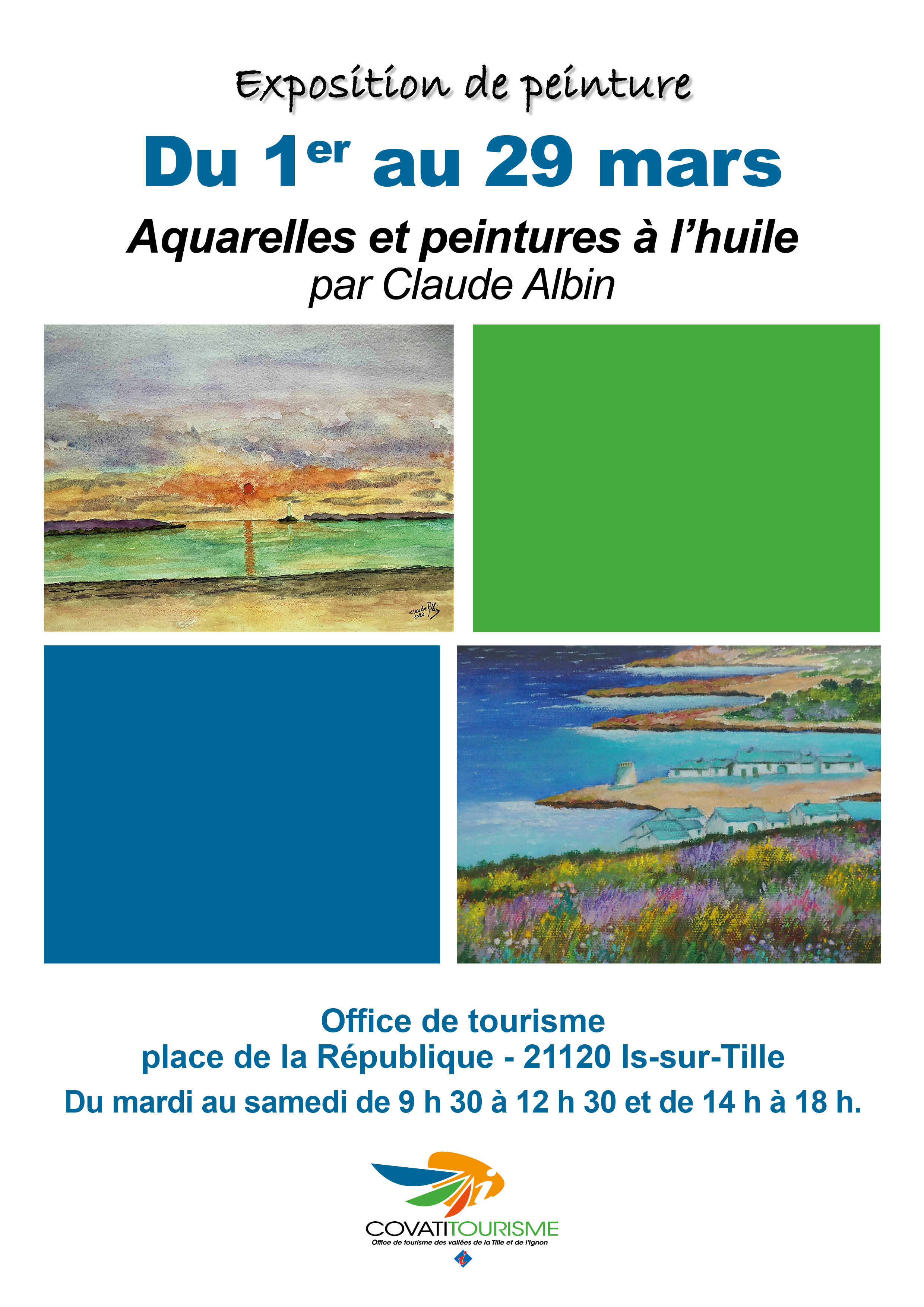 claude_albin_exposition_peintures_aquarelles_pastels_artiste_issurtille_cotedor
