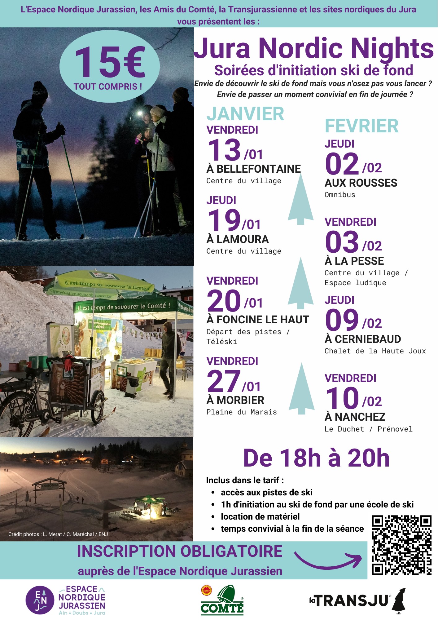 2023_Jura Nordic Night - affiche