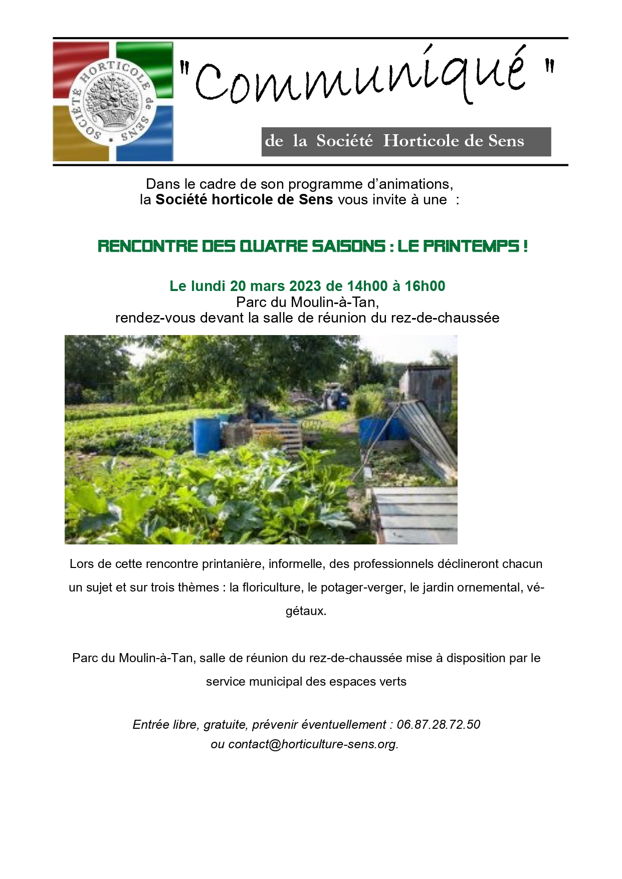 Rencontre des 4 saisons
