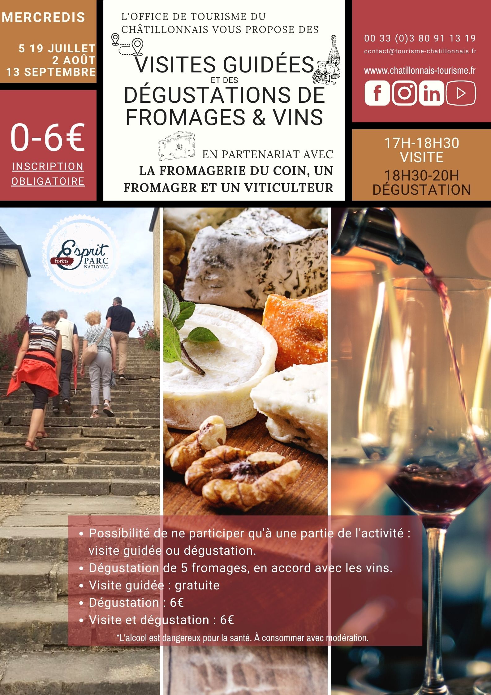 VG gratuites + dégustation fromages vins