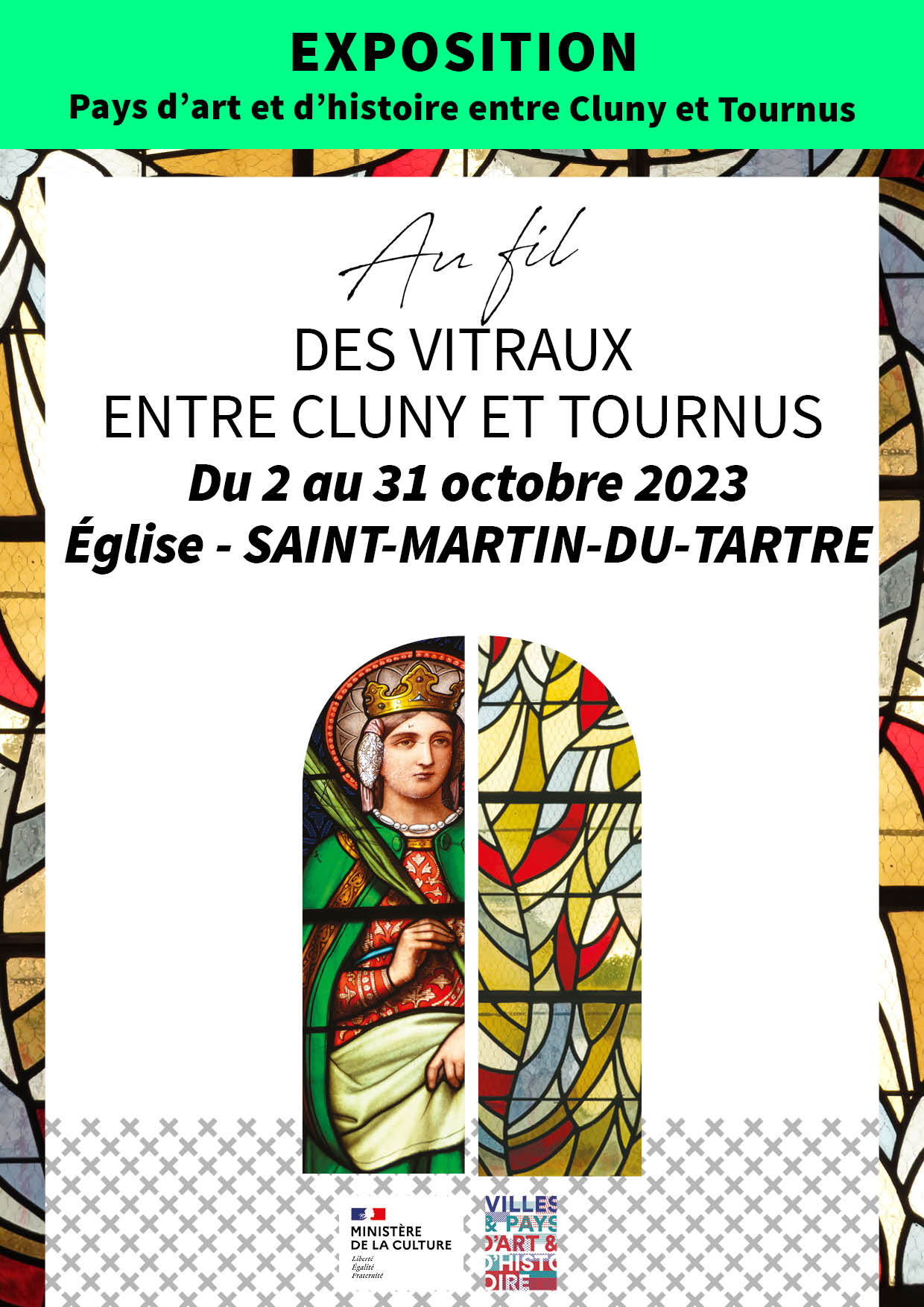 2023.Affiche_Expo vitraux Saint-Martin