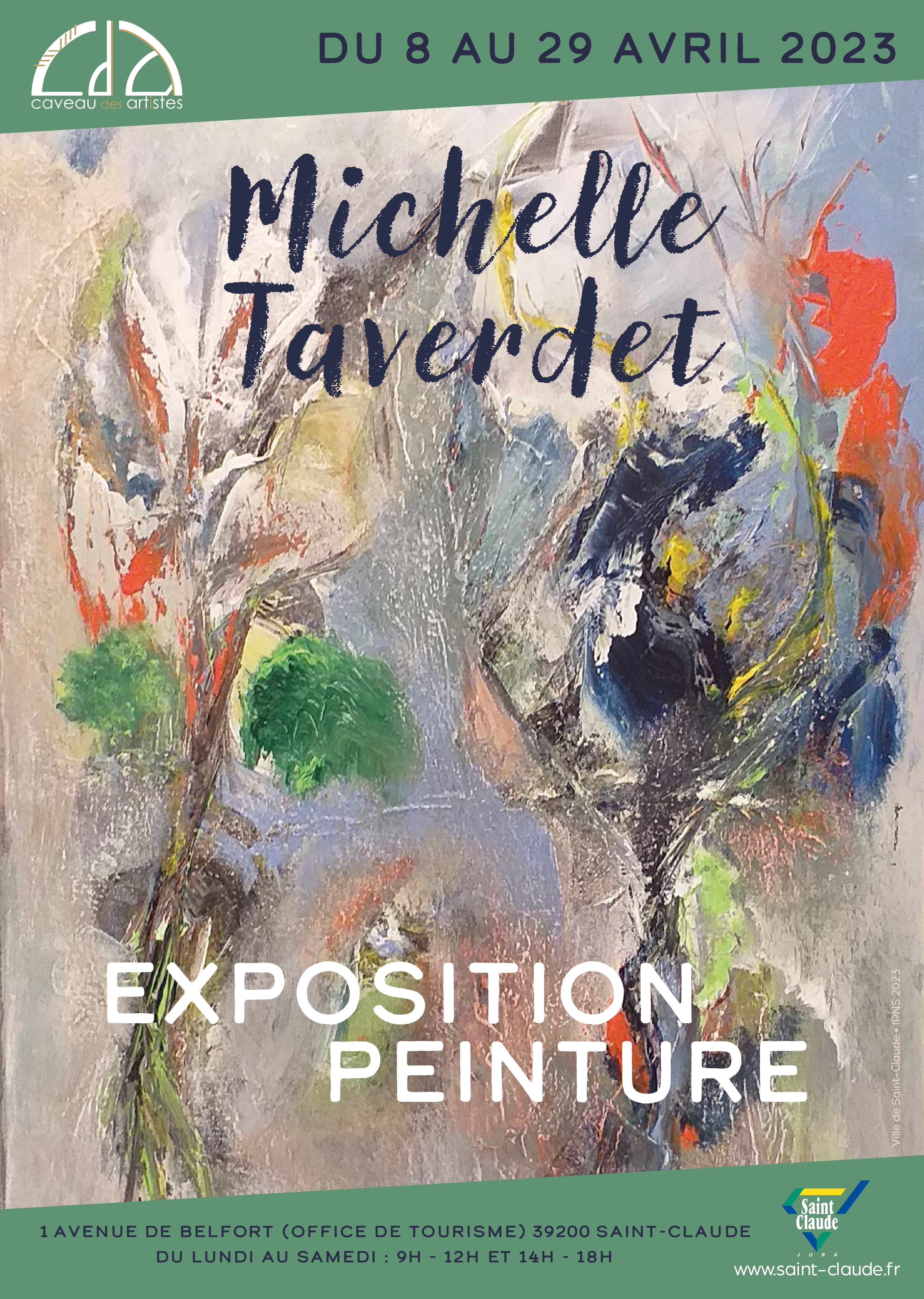 20230328_Expo Caveau des artistes - Michelle Taverdet - Affiche