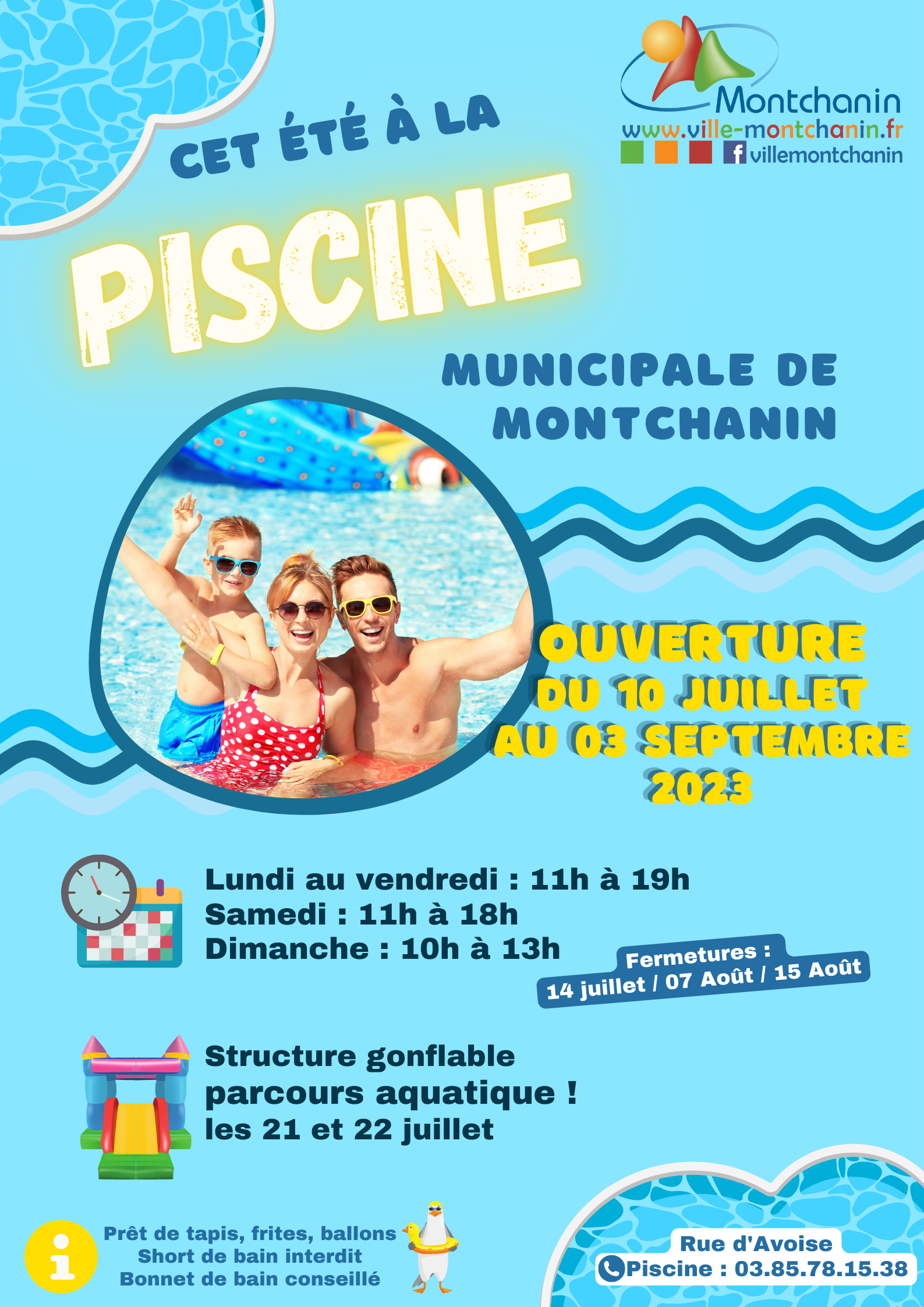 Affiche piscine de Montchanin