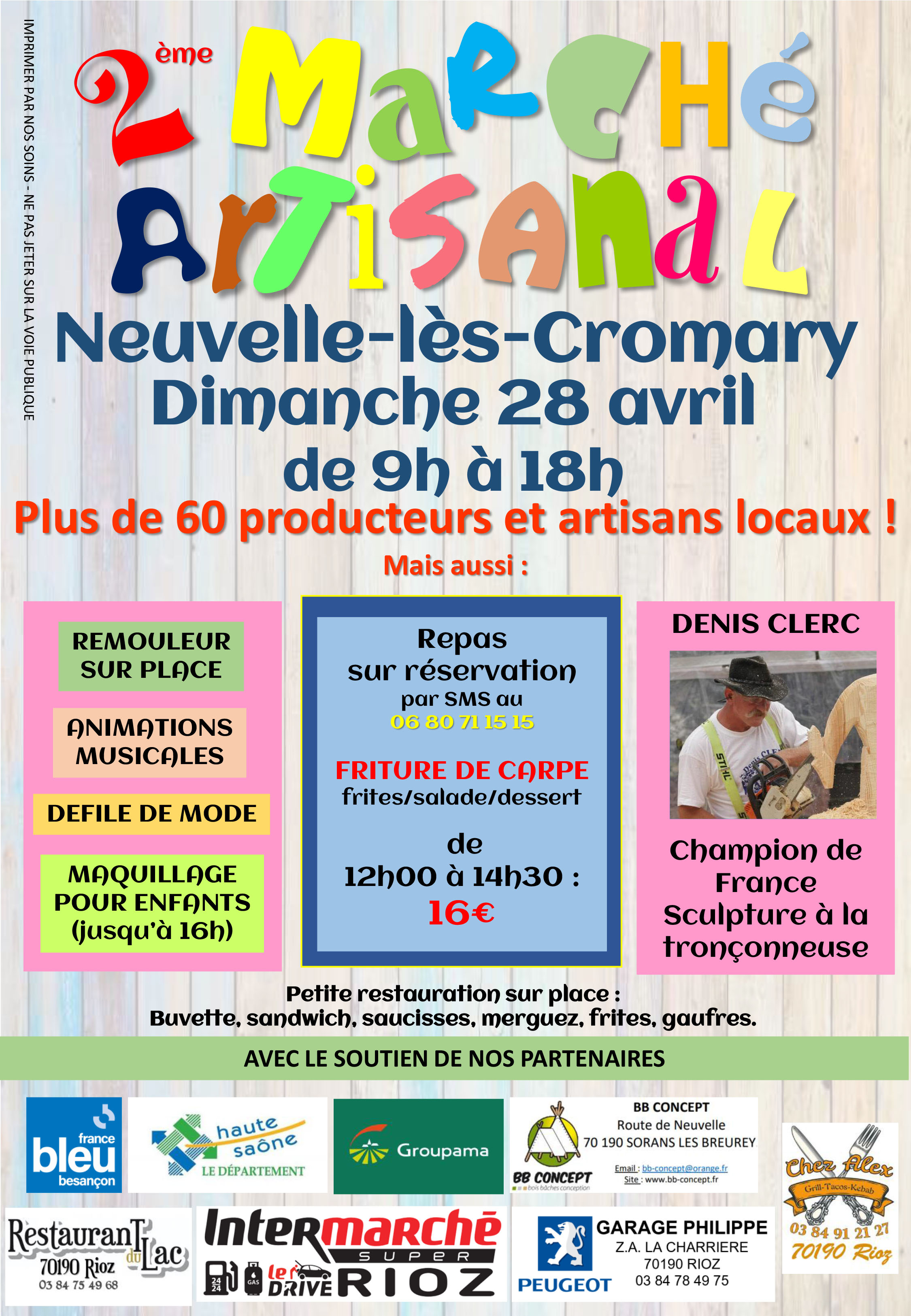 Marché artisanal à Neuvelle lès Cromary