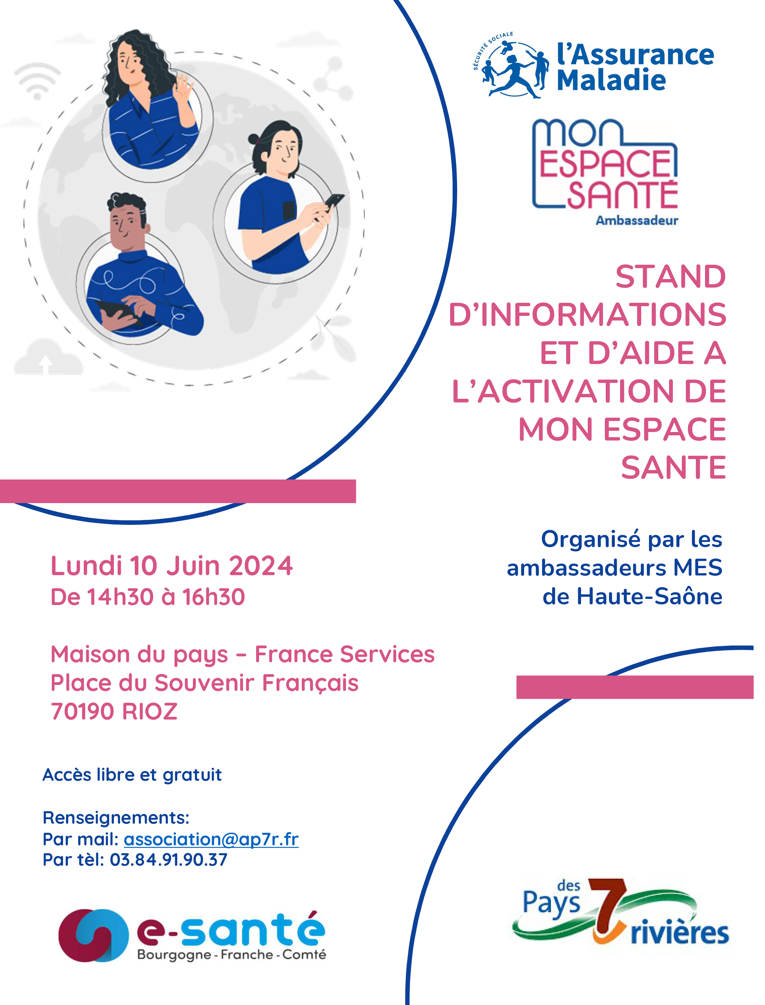 Microsoft PowerPoint - Stand d'informations et d'activation à Mon Espace Santé - Haute-Saône