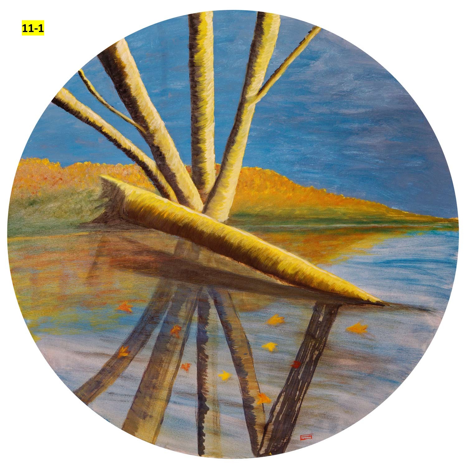 Exposition - Tout en Rond - Peinture sur Tondo - Véronique Fanti