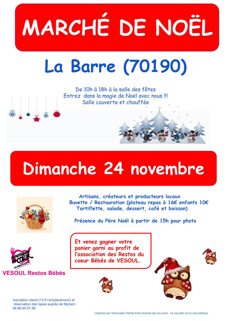 Marché de Noël à La Barre