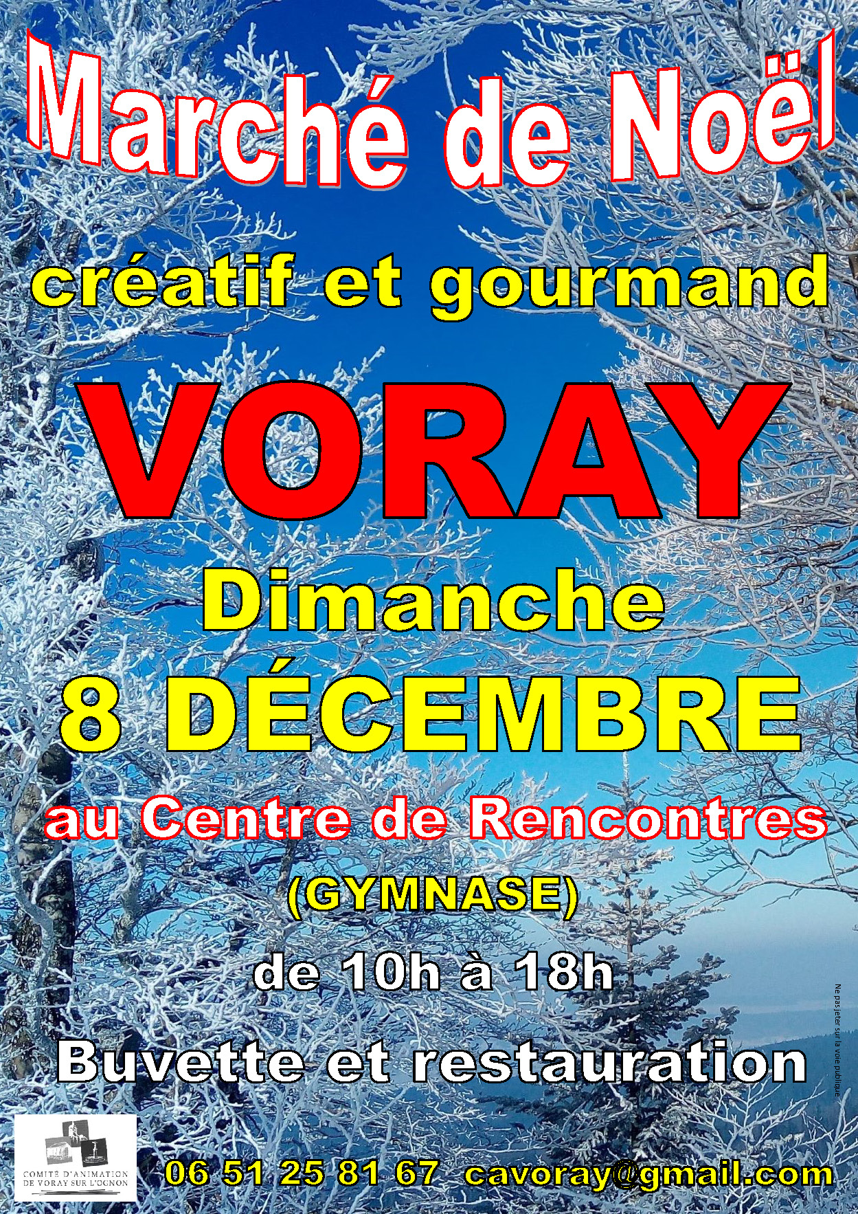 Marché de Noël à Voray sur l'Ognon