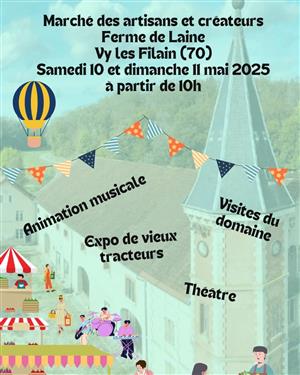 Marché des artisans et créateurs à Vy les Filain