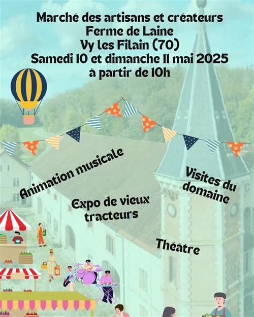 Marché des artisans et créateurs à Vy les Filain