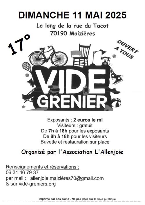 Vide grenier à Maizières