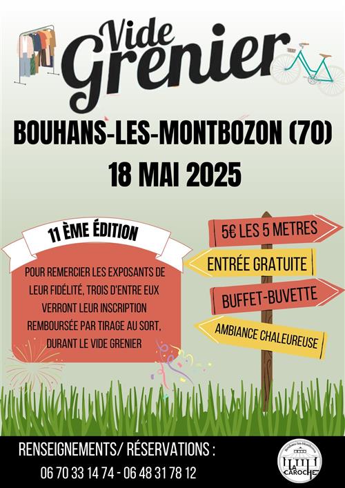 Vide grenier à Bouhans-les-Montbozon