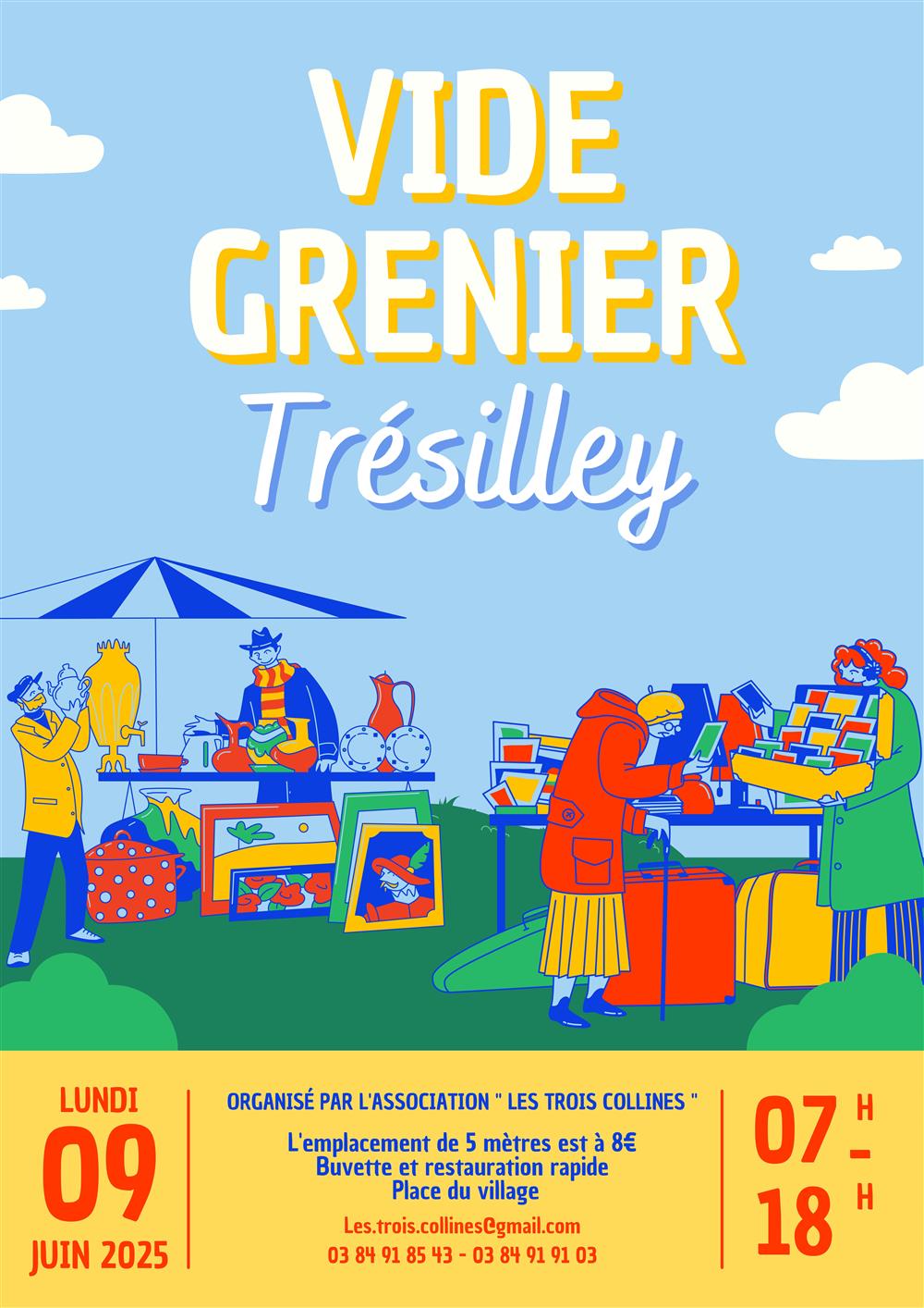 Vide grenier à Trésilley
