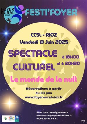 Spectacle "Le monde de la nuit" à Rioz