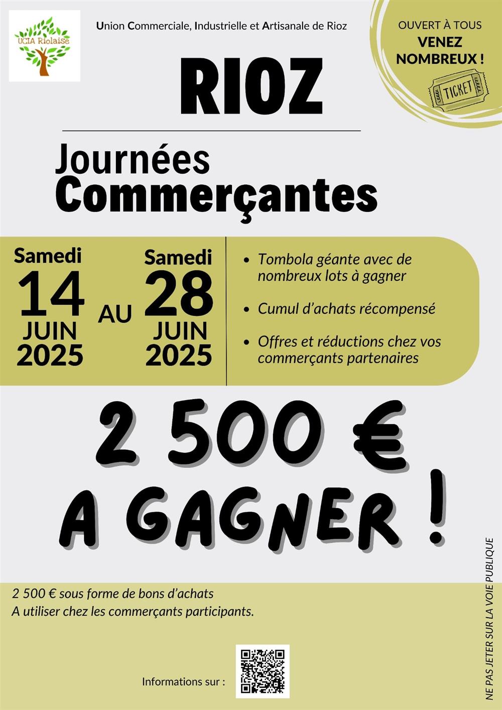 Journées commerçantes à Rioz