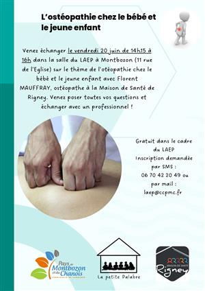 Osthéopathie chez le bébé et l'enfant à Montbozon