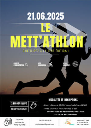 Le Mett'athlon à Ruhans