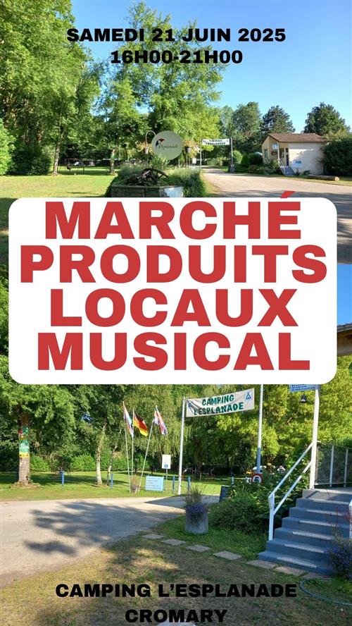 Marché de produits locaux à Cromary