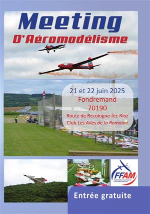 Meeting d'aéromodélisme à Fondremand