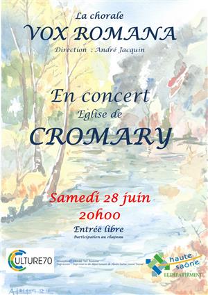 Concert de Vox Romana à Cromary