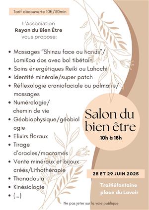 Salon du bien être à Traitiéfontaine