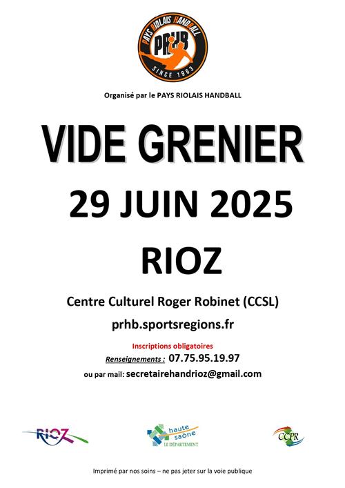 Vide Grenier à Rioz