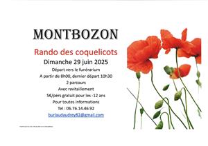 Rando des Coquelicots à Montbozon