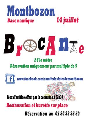 Brocante à Montbozon