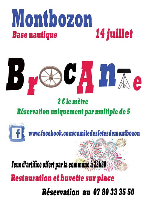 Brocante à Montbozon