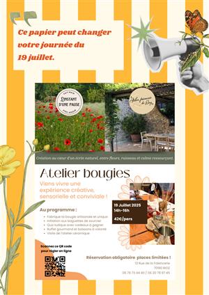 Atelier Bougies à Rioz