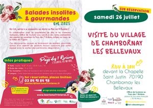 Visite du village de Chambornay Les Bellevaux
