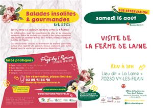 Visite de la Ferme de Laine à Vy-Les-Filain