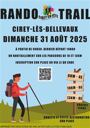 Rando trail à Cirey les Bellevaux