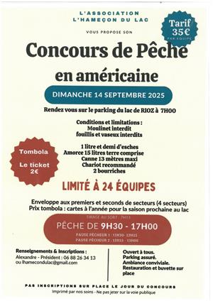 Concours de pêche au lac de Rioz