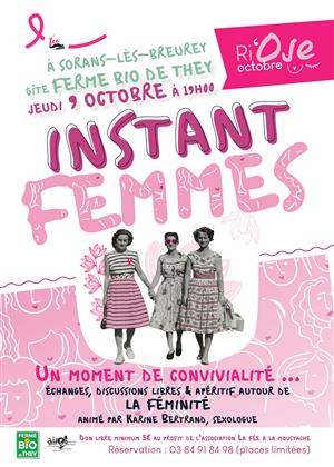Soirée "instant femmes" à la Ferme bio de They le 09/10