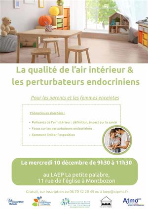 Atelier perturbateurs endocriniens à Montbozon