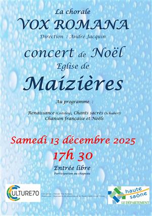 Concert de Noël à Maizières 