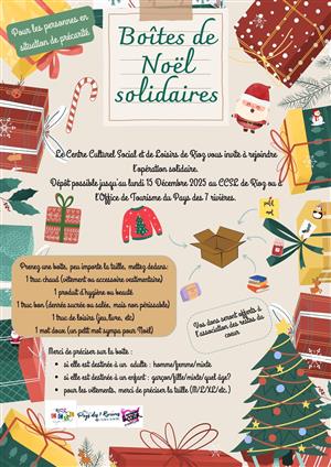 Boites de Noël solidaires à Rioz